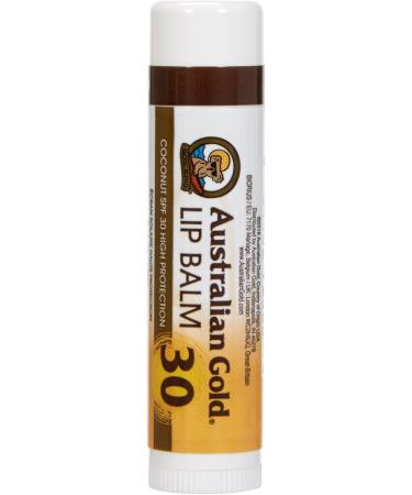 Australian Gold SPF 30 Coconut Lip Balm 4g | Moisturizing Sun Protection - Buy Online on GoSupps.com