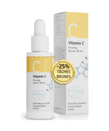 Vitamin C Serum Anti Dark Spots Face -25% Age Spots in 3 Months 57% Collagen Vitamin C Face Serum 7x2ml Ampoules Anti Spot Face Serum and Anti Aging - Elemental Care