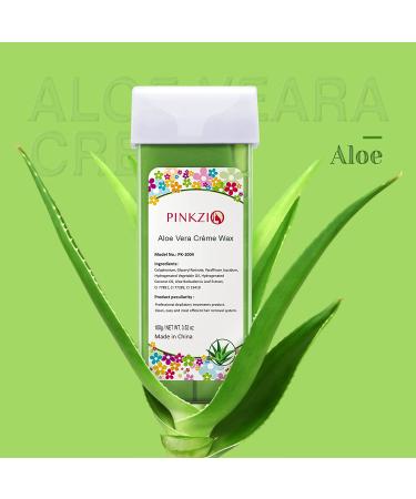PINKZIO Aloe Roll On Wax Refills - 3 Pack for Legs and Arms - 3.52 Ounce - Depilatory Wax Cartridge Roll On for Wax Warmer - Buy Online on GoSupps.com