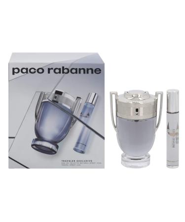 Paco Rabanne Invictus Men 2 Pc Gift Set 3.4oz EDT Spray 0.68oz EDT Spray - Buy Online on GoSupps.com
