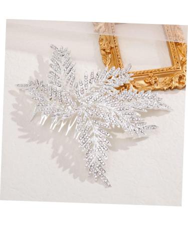 Beaupretty Comb bridal comb bridal headpieces for wedding leaves hair comb winter wedding decor Snowflake women hair Bridal Hair rhinestone floral hair clip bride Hair up crystal Wedding - Buy Online on GoSupps.com