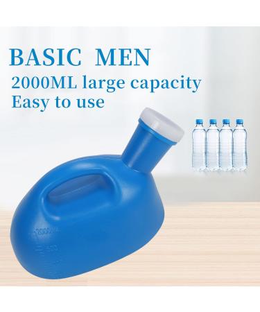 Urine Bottles Male 2000ml Spill Proof Urine Bottle Large Capacity Portable Men's Urinal Bottle Pee Bottle - Buy Online on GoSupps.com