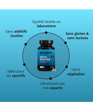 Testosterone Homme Booster Extra Hautement Dos - Maca (20:1) Tribulus Terrestris (25:1) 500mg Fenugrec Ginseng Citrulline Ashwagandha & Plus - 120 g lules v ganes pour Hommes et Femmes - Buy Online on GoSupps.com