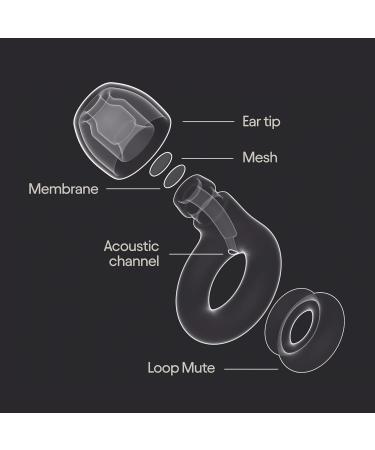 Loop Experience 2 Plus Ear Plugs Stylish Hearing Protection for Concerts Festivals & Live Events | 17dB Noise Reduction High-Fidelity Mute | Black - Buy Online on GoSupps.com
