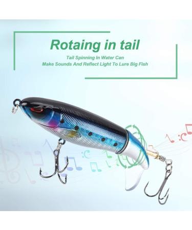 6PCS Bass Whopper Lures Kit - Floating Rotating Tail Topwater Fishing Lures for Bass & Trout - Buy Online on GoSupps.com