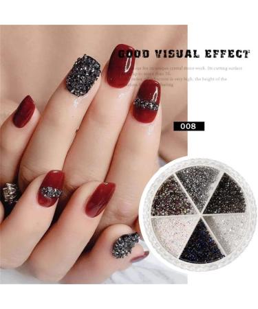 8 Wheels Fashion Manicure Nail Art Mixed Metal Nail Rhinestones Glitters Flower Shell Beads 3D Shell Flower(001) - Buy Online on GoSupps.com