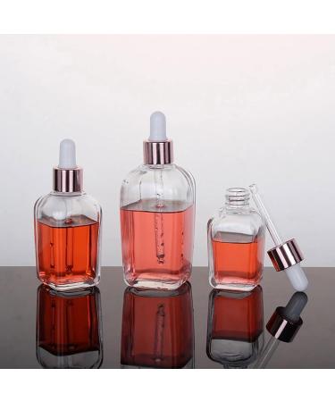 WZCXYX 5pcs 10ml-100ml Transparent Tubes Dropper Bottles Aromatherapy Liquid for Massage Essential Massage Pipette Reducible Bottles Rose Gold Gold - Buy Online on GoSupps.com
