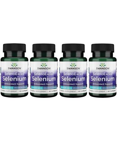 Swanson Selenoexcell Selenium 200 mcg 60 Capsules (4 Pack)