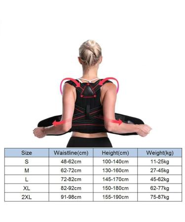 Adjustable Posture Corrector Back Support Shoulder Back Brace Posture Correction Spine Posture Corrector Postural Fixer Tape 2 L - Buy Online on GoSupps.com