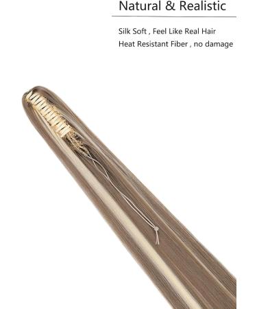 Cybelleza 22inch Ponytail Hair Extensions Ponytail Claw Jaw on Long Straight Pony Tails Clip in Hair Extensions Synthetic Hair pieces for Women (Ash Blonde & Bleach Blonde) 22" Ash Blonde&Bleach Blonde - Buy Online on GoSupps.com