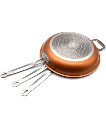 WIPPWER Saucepan 8/10/12 Inch Skillet Frying Pan with Ceramic Coating Induction Cooking Frying Pan Oven Dishwasher Safe Saucepan Wok (Color : 12 Inches) - Buy Online on GoSupps.com
