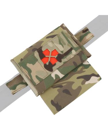2-in-1 Small IFAK Pouch MOLLE Belt | Tactical Mini First Aid Kit | Compact EDC Bag with Tourniquet Holder | Multicam - Buy Online on GoSupps.com