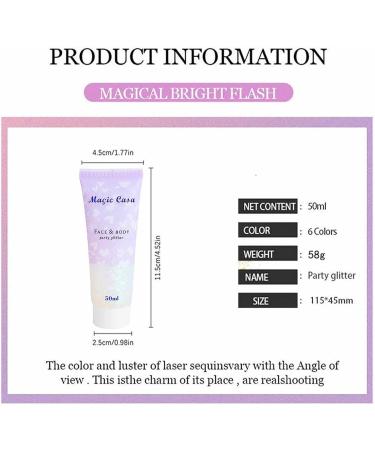  Jildouf Face Glitter Glitter Body Gel Glitter Face Gel for Body and Face | Christmas Glitter Cosmetic Art Loose Cream Diamond Rhinestone Makeup Party Festival Jildouf - Buy Online on GoSupps.com