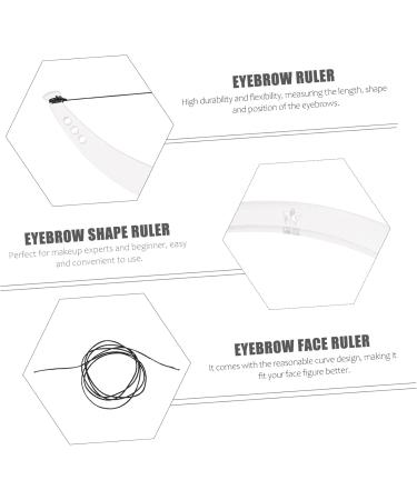 WOFASHPURET 1set Bridge Rulers Nose Measuring Measure Eyebrow Positioning Measurement Face Assist Auxiliary - Buy Online on GoSupps.com