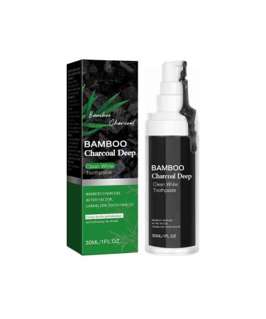 Toothpaste activated carbon brightening toothpaste with activated carbon bamboo charcoal tooth paste bamboo coal Deep Clean Toothpaste Clean White Toothpaste Fresh Breath Remove Tooth Stains (1PC)