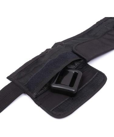 Waist Scub-a Weight Belt with 4 Neoprene Pocket for Free Diving - Adjustable and Durable Dive Belt in Black - Buy Online on GoSupps.com