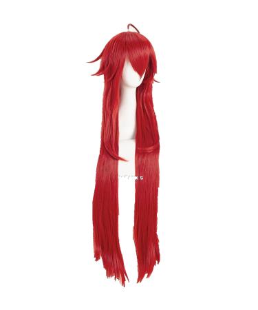 ydound anime coser high school dxd wigs rias gremory wig 100 cm long red heat -resistant synthetic hair play