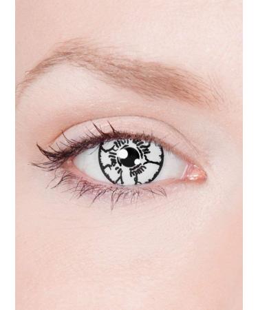 Maskworld Byakugan contact lenses/annual lenses - motif lenses without prescription - unisex - adults - ideal for Halloween carnival motto party & horror events