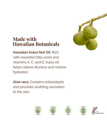 Hanalei Cruelty-Free Kukui Oil Body Lotion Paraben-Free Dye-Free Moisturizer with Kukui Nut Oil Shea Butter & Jojoba for Hydrated Soft Nourished Skin Travel-Friendly Size 80 ml - Buy Online on GoSupps.com