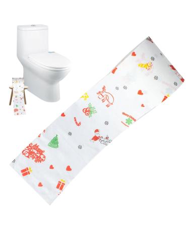 Christmas Toilet Paper Gag | Novelty Christmas Design Funny Toilet Paper - Highly Collectible Novelty Toilet Paper Funny Gag for Christmas Stocking Stuffers Party Favors Zukpumne