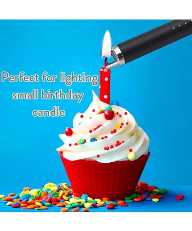 SUPRUS USB Type C Rechargeable Lighter with Upgraded LED Battery Display Safety Switch Flameless Plasma Windproof for Candle Cooking BBQs Fireworks Electric Black - Buy Online on GoSupps.com