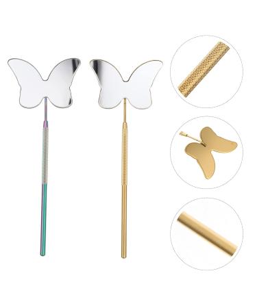 FRCOLOR 8 Pcs Eyelash Inspection Mirror Set - Handheld Lash Extension Tool Stainless Steel Beauty Accessory for Eyelash Grafting & Checks - Buy Online on GoSupps.com
