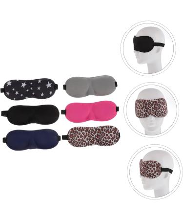 Buy Homsfou 6ST 3D Glasses Eye Tapes & Sleep Mask - Travel Eye Care Cotton Mask Pack for Darkening & Protection - Buy Online on GoSupps.com
