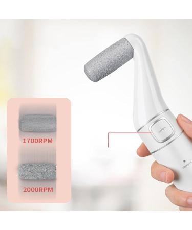 Foot Callus Remover Tool Electric - Rechargeable Adjustable Speed Electric Foot File | Efficient Callus Remover Tool Portable Pedicure Tools for Scrubber Dead Skin - Buy Online on GoSupps.com