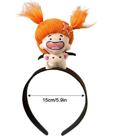Lambo Doll Hairband - Constellation Doll Hairband Cute Hairhoops - Portable Doll Hair Headbands Hair Ornament Plush Doll Headdress for Children Kids Leo - Buy Online on GoSupps.com