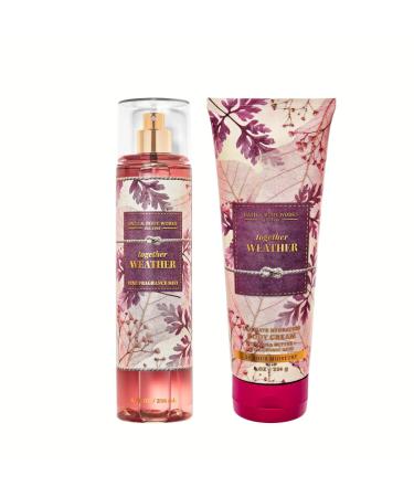 Together Weather Fine Fragrance Mist Body Spray & Ultimate Hydration Body Cream Full Size 8 oz. each (Packaging May Vary)