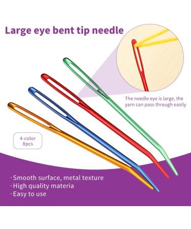 Plastic Sewing Needles Set - 45 Pcs Large Eye Blunt Bent Tapestry Needles for Knitting Crochet - Buy Online on GoSupps.com