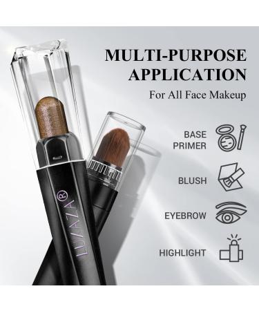 LUXAZA 6 PCS Neutral and Brown Metallic Eyeshadow Stick Set - Waterproof & Long Lasting Cream Eyeshadow Pencil Crayon in Champagne Shade - Eye Brightener Stick Highlighter Makeup Pro - B01-Brown Neutral - Buy Online on GoSupps.com