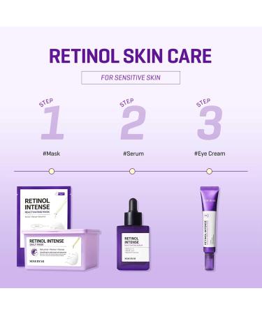 SOME BY MI Retinol Intense Daily Mask - 30 Sheets | Vegan Korean Face Mask for Glass Skin Elasticity & Anti-Aging - Buy Online on GoSupps.com