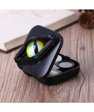 Horror Eye Contact Lens Case Portable Contact Lens Box Kit with Mirror with Make Up Mirror Women Companion Box Travel Kit Box 05 - Buy Online on GoSupps.com