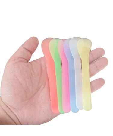 60 Pcs Makeup Face Plastic Spatulas for Facial Skin Care - 5 Inch Multicolor Spoon Spatulas - Buy Online on GoSupps.com