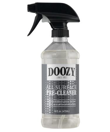 Doozy All Surface Pre-Cleaner - Pre Treatment to Easily Remove Built Up Grease Grime Dirt Wax & Oil on Furniture Wood Glass Plastic Metal Ceramic & Household Surfaces - 16 Ounce