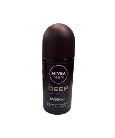 NIVEA Men Deep Antiperspirant Roll-On Deodorant for Men 50 ml Pack of 6
