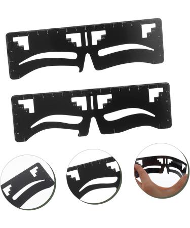 MAGICLULU 6 Pcs Eyebrow Ruler Makeup Assist Device Eyebrow Sissor Kit Mini Eyebrows Shaper Card Make up - Buy Online on GoSupps.com