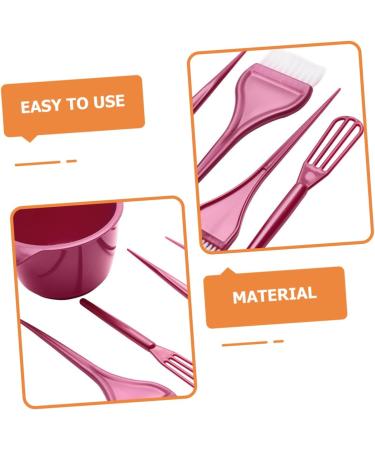 DOITOOL 1 Set Hairdressing Tool Hair Dye Tools Empanada Maker Color Hair Dye Hair Applicator Brush Mixing Tint Bowl Hair Dye Brush Hair Coloring Tool Dedicated Abs Red - Buy Online on GoSupps.com