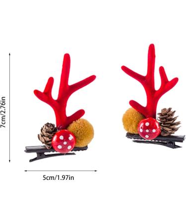 Reindeer Clips | Cute Reindeer Antler Hairpin | Reindeer Antler Headband Cute Reindeer Antlers Ears for Kids and Adults Frifer #5 Pine Cone Clamp - Buy Online on GoSupps.com