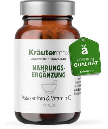 NEW!Herbal max astaxanthin capsules |Astaxanthin highly dosed with vitamin C |Astaxanthin vegan |After the original herbal max recipe |Natural Astaxanthin |Astaxanthin powder |3 x 60 pcs