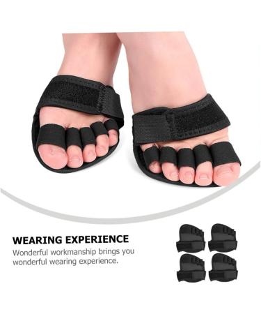 Buy Gatuida 4 Pairs Five Finger Half Socks - Seamless Non-Skid Toe Toppers for Women & Girls - Comfortable Front Pad Design - Buy Online on GoSupps.com
