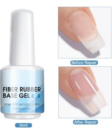  G n rique Clear Nail Builder Gel Clear Fiberglass Base Gel for 3-15ml UV/LED Curing. Requires Manicure Equipment for Salon Home and Travel - Buy Online on GoSupps.com