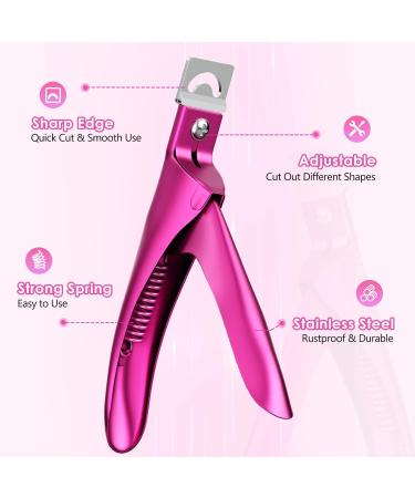 Acrylic Nail Clipper for False Nails - Manicure Pedicure Tool for Home Salon - Christmas Gift for Women - Buy Online on GoSupps.com