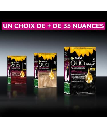 Garnier Coloration Permanente - Sans Ammoniaque - Aux Huiles Naturelles de Fleurs - Violine Profond (4.26) - Olia Vivids VIOLINE PROFOND 4.26 - Buy Online on GoSupps.com