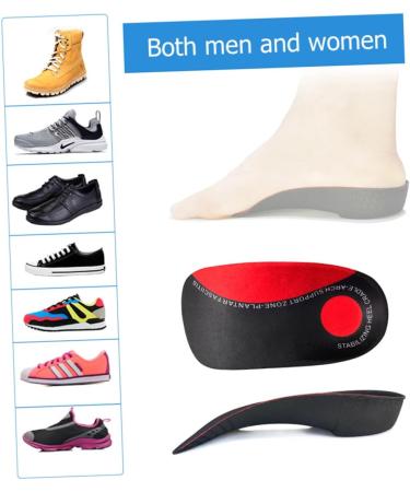 FOMIYES Arch Corrective Insoles for High Heels - 2 Pairs Foot Arch Support & Absorption Shoe Pads for Men & Women - Red - Buy Online on GoSupps.com