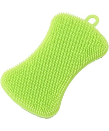 Silicone Sponge Kitchen Dish Cleaning Sponge Multi-purpose Scrubber Cleaning Pot Cleaning Brush Panda Bowl Fruit Vegetable Green - Buy Online on GoSupps.com