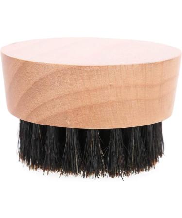 Boar Bristles Beard BrushSmall and Round Wood Beard Brush -Light Weight Black Walnut Wood Beard Brush for Men(1#) - Buy Online on GoSupps.com