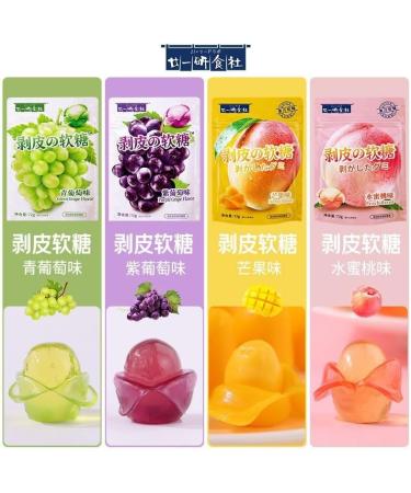 white peach Peeling Fruit Fudge72g/bag Mango gummies grape Litchi sugar soft candy Toffee 68% Juice Content gummy candy sweets Chewy gumdrop Instant Healthy Chinese Snacks (White Peach 10bag) White Peach 10bag - Buy Online on GoSupps.com
