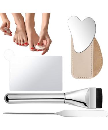 Makeup Mixing Tray Makeup Mixing Palette Set - Foundation Mixing Palette with Metal Spatula 4x Eyeshadow Nail Polish Pigment - Buy Online on GoSupps.com